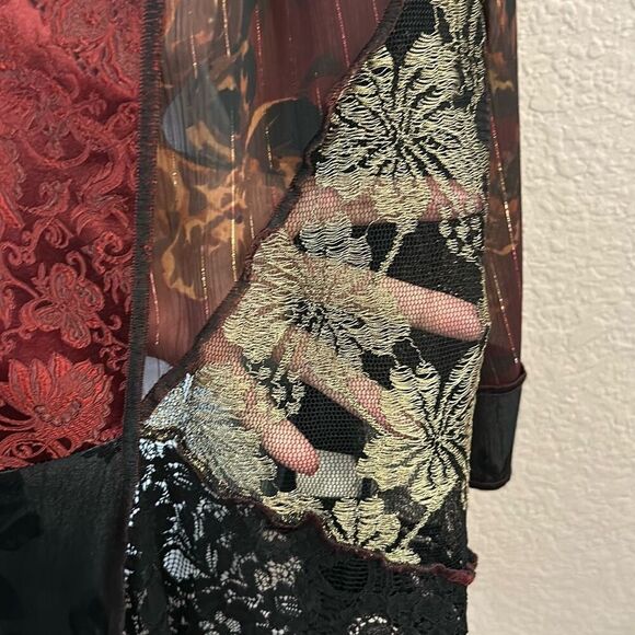 #553 Studio VK, fancy, kimono style open cardigan, size medium - Picture 8 of 11